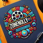 DALL·E 2025-03-05 14.59.30 – A modern and vibrant logo for ‘zonenolly.afroestetic.org’, a website that publishes Nollywood films. The design should feature bold, colorful elements