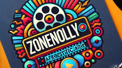 DALL·E 2025-03-05 14.59.30 – A modern and vibrant logo for ‘zonenolly.afroestetic.org’, a website that publishes Nollywood films. The design should feature bold, colorful elements